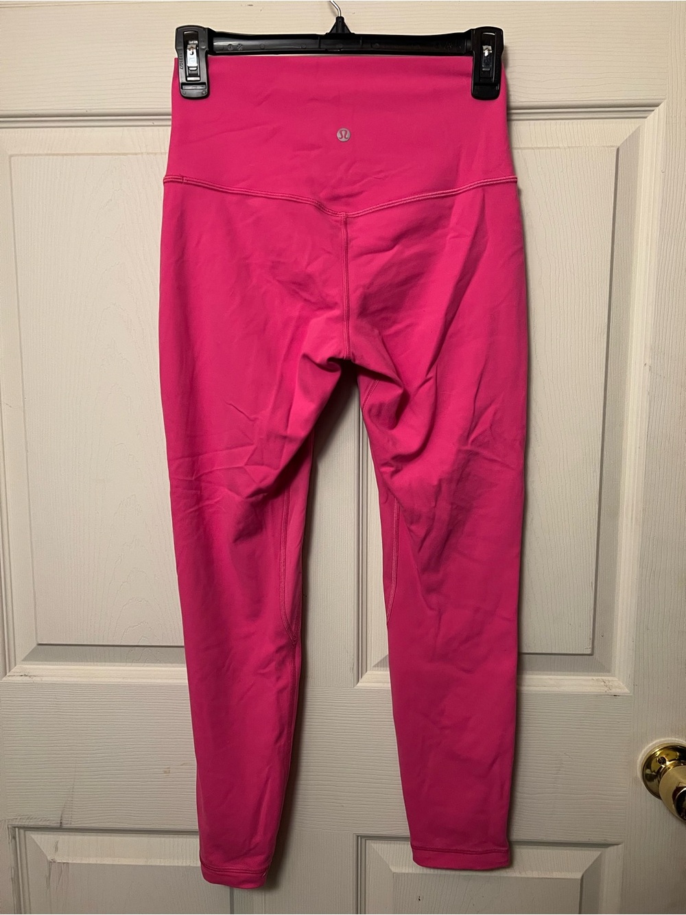 Lululemon Align HR Crop 23" Double Lined Nulu Size 6 Sonic Pink - Picture 2 of 7